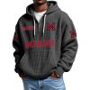 Miami EST 1888 Quarter Zip Waffle Hoodie 5