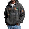 Miami EST 1926 Quarter Zip Waffle Hoodie 11 Miami EST 1926 Quarter Zip Waffle Hoodie 1