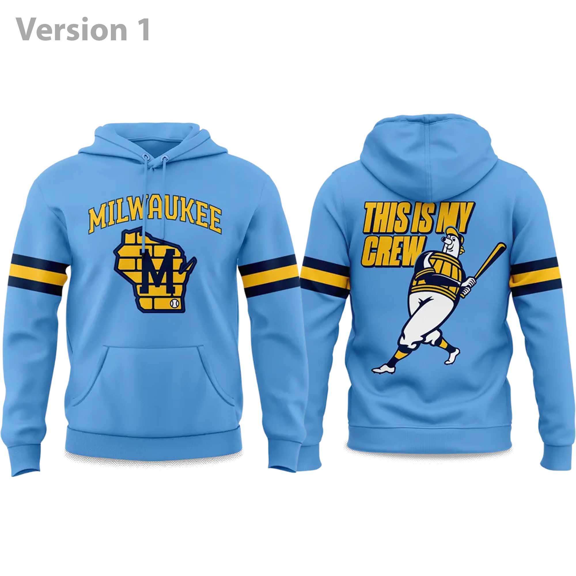 Milwaukee Brewers This Is My Crew 2025 Hoodie Milwaukee Brewers This Is My Crew 2025 Hoodie
