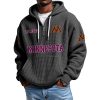 Minnesota EST 1882 Quarter Zip Waffle Hoodie 1