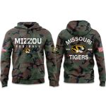 Missouri Tigers Military Appreciation Camo 2025 Hoodie
