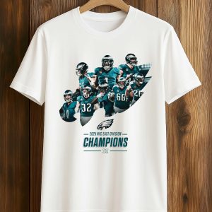 2025 Eagles Back To Back NFC EAST Champions Shirt (1)