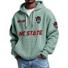NC State EST 1892 Quarter Zip Waffle Hoodie 6 NC State EST 1892 Quarter Zip Waffle Hoodie 2