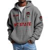 NC State EST 1892 Quarter Zip Waffle Hoodie 7 NC State EST 1892 Quarter Zip Waffle Hoodie 3