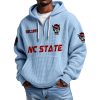 NC State EST 1892 Quarter Zip Waffle Hoodie 9 NC State EST 1892 Quarter Zip Waffle Hoodie 5