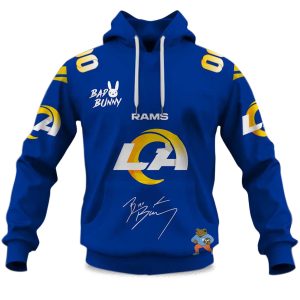 Personalized Rams Bad Bunny Bowl LX 2025 2026 Hoodie 1