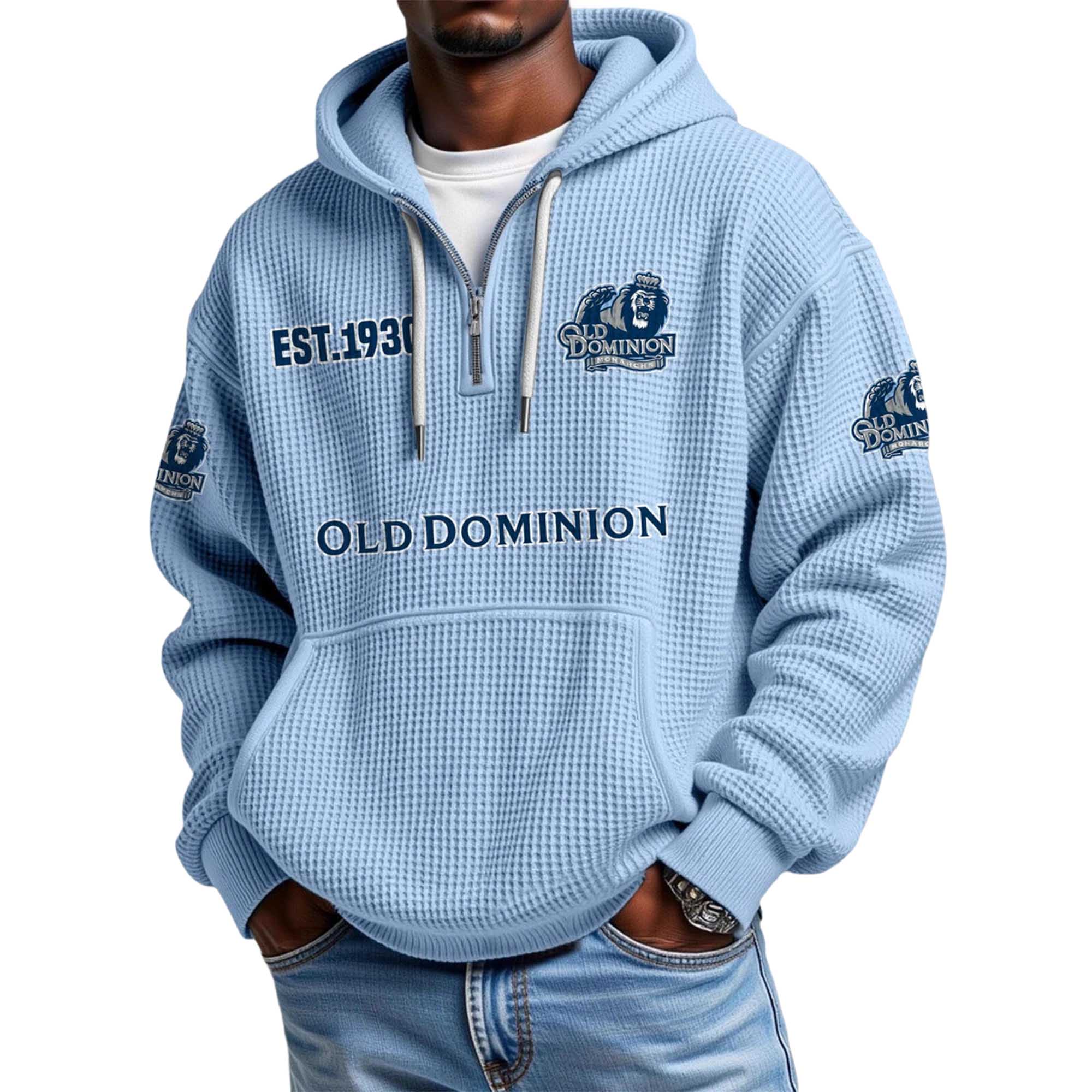 Old Dominion EST 1930 Quarter Zip Waffle Hoodie 2 Old Dominion EST 1930 Quarter Zip Waffle Hoodie 2