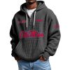 Ole Miss EST 1893 Quarter Zip Waffle Hoodie 6 Ole Miss EST 1893 Quarter Zip Waffle Hoodie 2