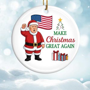 Trump Make Christmas Great Agian Ornament (1)