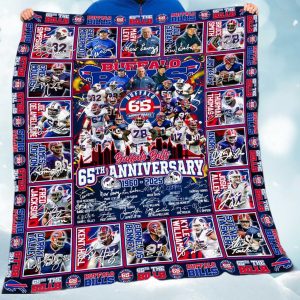 Bills 65th Anniversary Fleece Blanket 1