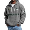 Packers EST 1919 Waffle Quarter Zip Hoodie 7 Packers EST 1919 Waffle Quarter Zip Hoodie 3