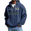 Packers Personalized Quarter Zip Waffle Hoodie 7 Packers Personalized Quarter Zip Waffle Hoodie 3