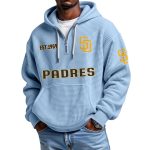 Padres EST 1969 Quarter Zip Waffle Hoodie