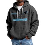 Panthers Personalized Quarter Zip Waffle Hoodie