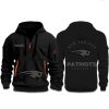Patriots Back In Black Half Zip Hoodie (1)