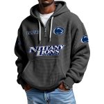 Penn State Nittany Lions EST 1887 Quarter Zip Waffle Hoodie