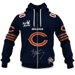 Personalized Bears Bad Bunny Bowl LX 2025 2026 Zipper Hoodie