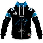 Personalized Panthers Bad Bunny Bowl LX 2025 2026 Zipper Hoodie