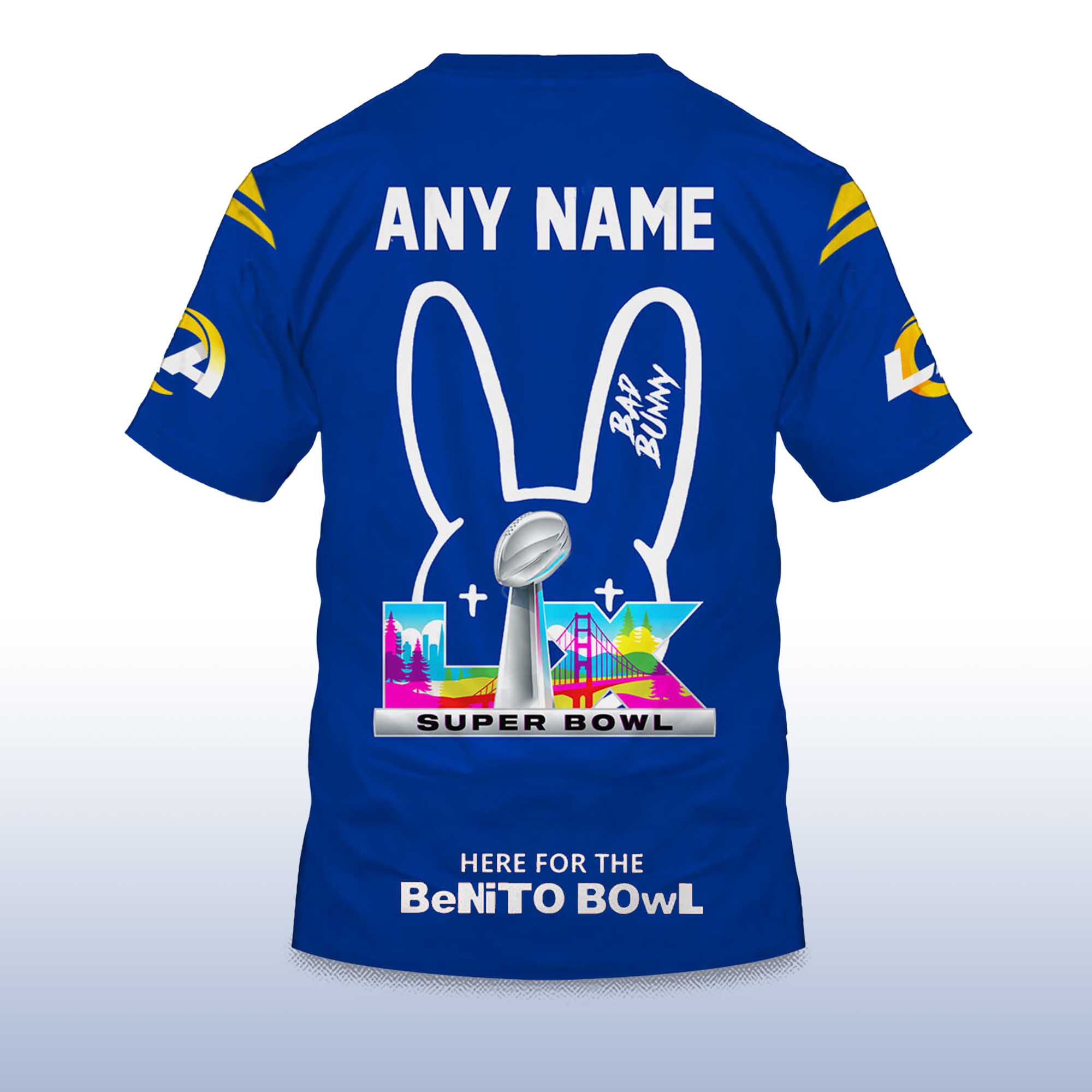 Personalized Rams Bad Bunny Bowl LX 2025 2026 Shirt 2 Personalized Rams Bad Bunny Bowl LX 2025 2026 Shirt 2