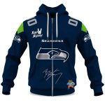 Personalized Seahawks Bad Bunny Bowl LX 2025 2026 Zipper Hoodie