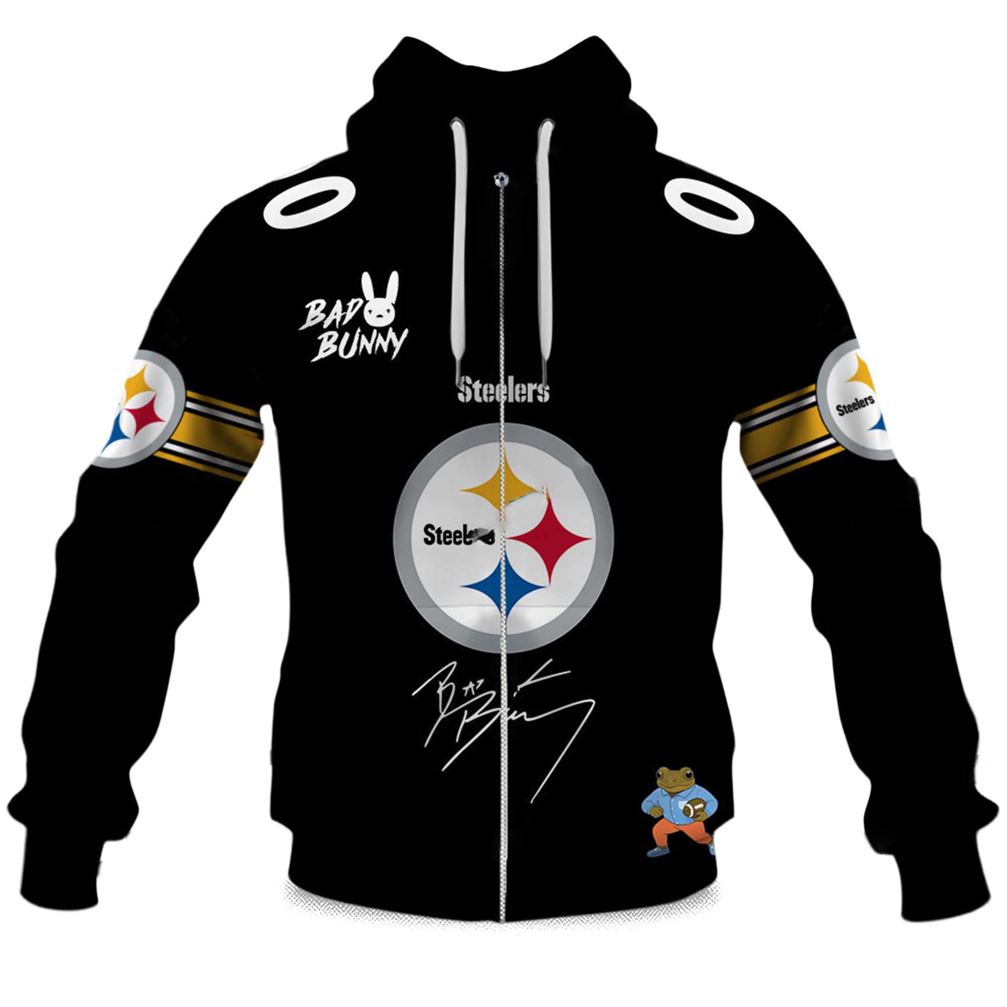Personalized Steelers Bad Bunny Bowl LX 2025 2026 Hoodie Personalized Steelers Bad Bunny Bowl LX 2025 2026 Hoodie
