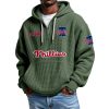 Phillies EST 1883 Quarter Zip Waffle Hoodie 8 Phillies EST 1883 Quarter Zip Waffle Hoodie 4