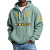 Pirates EST 1882 Quarter Zip Waffle Hoodie 9 Pirates EST 1882 Quarter Zip Waffle Hoodie 5