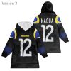 Puka Nacua 12 Rams Football Unisex Blanket Hoodie 5 Puka Nacua 12 Rams Football Unisex Blanket Hoodie (2)