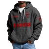 Raiders EST 1925 Quarter Zip Waffle Hoodie 11 Raiders EST 1925 Quarter Zip Waffle Hoodie (1)