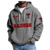 Raiders EST 1925 Quarter Zip Waffle Hoodie 8 Raiders EST 1925 Quarter Zip Waffle Hoodie (4)