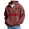 Raiders EST 1925 Quarter Zip Waffle Hoodie 7 Raiders EST 1925 Quarter Zip Waffle Hoodie (5)
