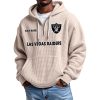 Raiders Personalized Quarter Zip Waffle Hoodie 2