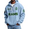Rams EST 1893 Quarter Zip Waffle Hoodie 6 Rams EST 1893 Quarter Zip Waffle Hoodie 2