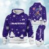 Ravens x Nurse Christmas Football Hoodie 1