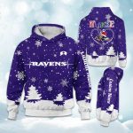 Ravens x Nurse Christmas Football Hoodie