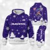 Ravens x Nurse Christmas Football Hoodie 2