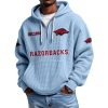 Razorbacks EST 1994 Quarter Zip Waffle Hoodie 2