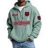Red Wolves Arkansas State EST 1911 Quarter Zip Waffle Hoodie 6 Red Wolves Arkansas State EST 1911 Quarter Zip Waffle Hoodie 2