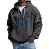 Rice EST 1912 Quarter Zip Waffle Hoodie 11 Rice EST 1912 Quarter Zip Waffle Hoodie 1