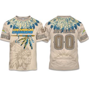 2025 Personalized Chargers Football Native American Heritage Shirt 1