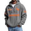 Sam Houston Bearkats EST 1912 Quarter Zip Waffle Hoodie 7 Sam Houston Bearkats EST 1912 Quarter Zip Waffle Hoodie 3