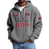 San Diego State Aztecs EST 1921 Quarter Zip Waffle Hoodie 7 San Diego State Aztecs EST 1921 Quarter Zip Waffle Hoodie 3