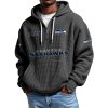 Seahawks EST 1974 Quarter Zip Waffle Hoodie (1)