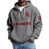 Sooners EST 1895 Quarter Zip Waffle Hoodie 8 Sooners EST 1895 Quarter Zip Waffle Hoodie 4