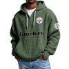 Steelers EST 1993 Waffle Quarter Zip Hoodie (5)