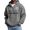 Steelers Personalized Quarter Zip Waffle Hoodie 9 Steelers Personalized Quarter Zip Waffle Hoodie (3)