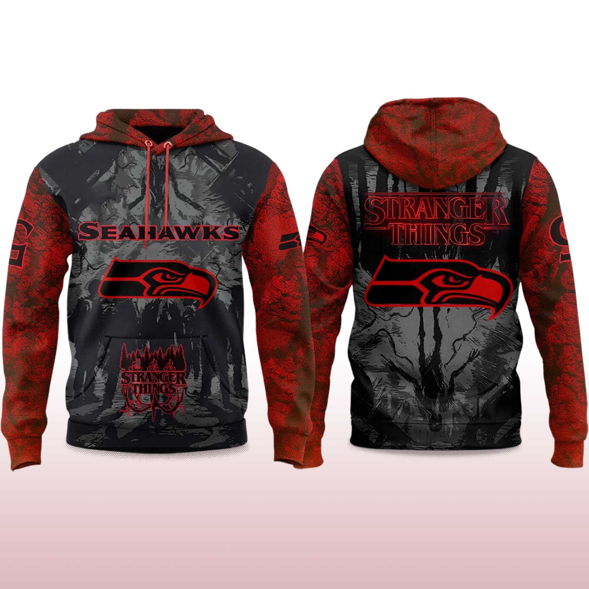 Stranger Things Seahawks Season 5 Hoodie 2 Stranger Things Seahawks Season 5 Hoodie 2