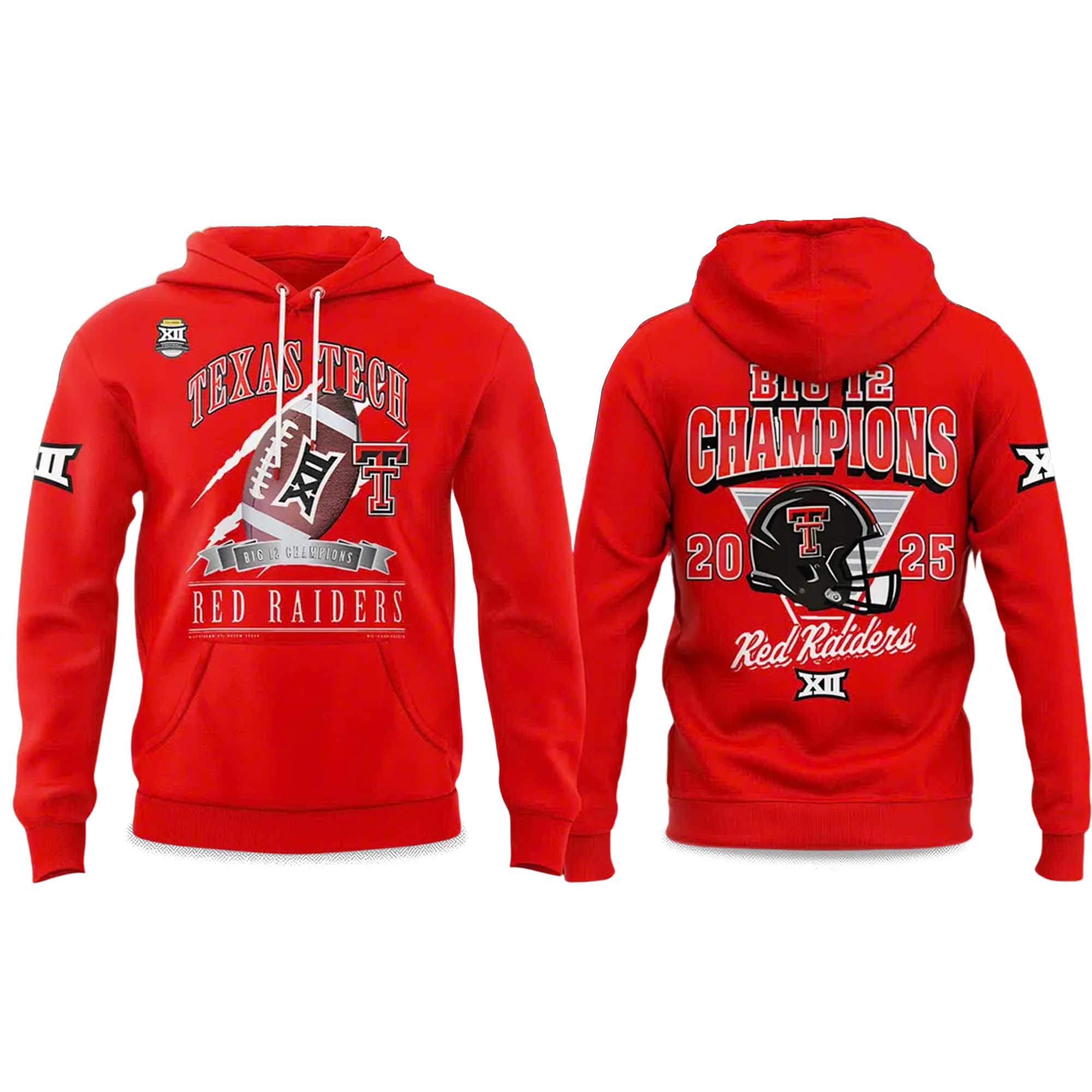Texas Tech 2025 CHAMPIONS Big12 Football Hoodie 2 Texas Tech 2025 CHAMPIONS Big12 Football Hoodie (2)