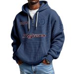 Tigers EST 1894 Waffle Quarter Zip Hoodie