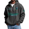 Tulane Green Wave EST 1893 Quarter Zip Waffle Hoodie 9 Tulane Green Wave EST 1893 Quarter Zip Waffle Hoodie 5